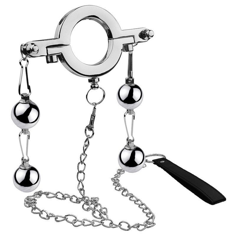 MenSteel Ballstretcher en métal avec 4 Boules Hanger M 34mm - Poids 300g